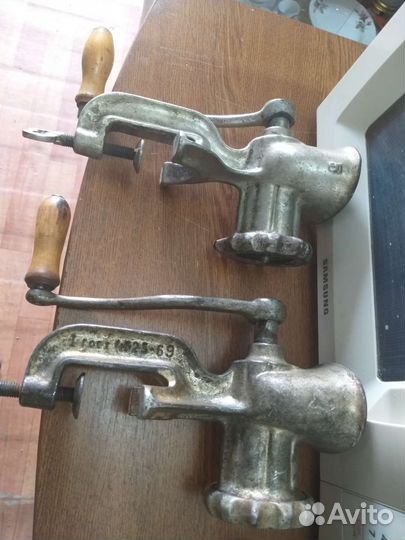 Мясорубка ручная СССР чугунная