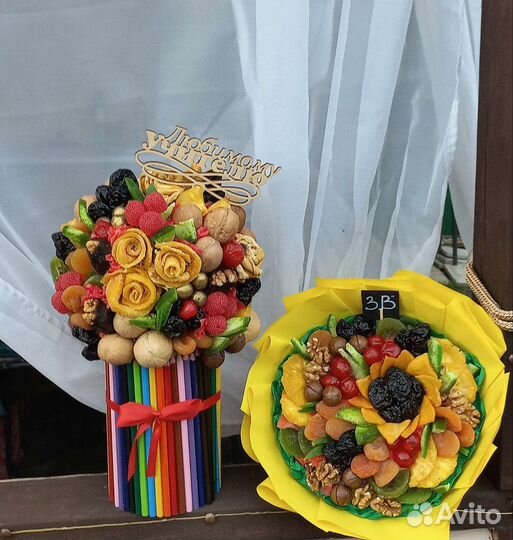 Съедобные букеты на 1 сентября