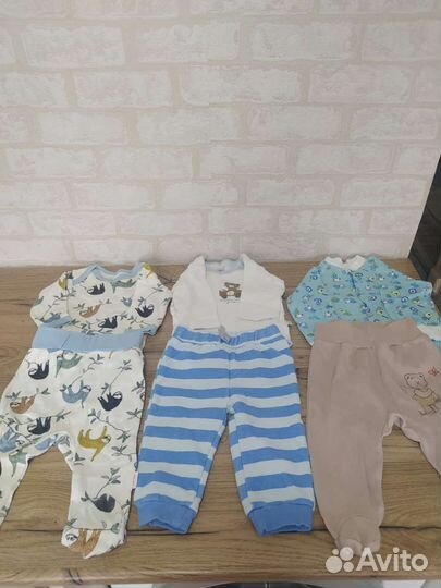 Детские вещи пакетом от 0 до года на мальчика