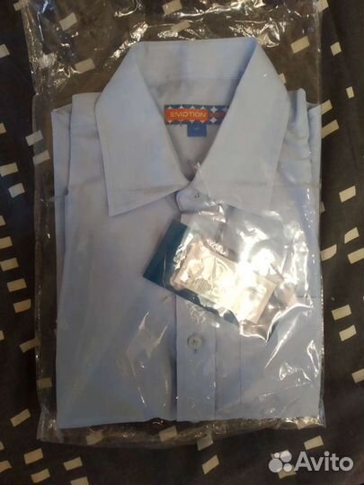 Новая голубая рубашка 122 на мальчика