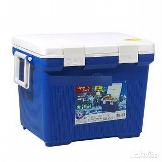 Термобокс iris Cooler Box CL-32, 32 литра синий/бе