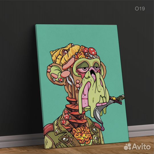 Картины на холсте. Обезьяны prime APE planet PAP