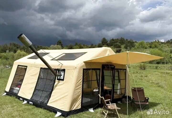 Надувная туристическая палатка