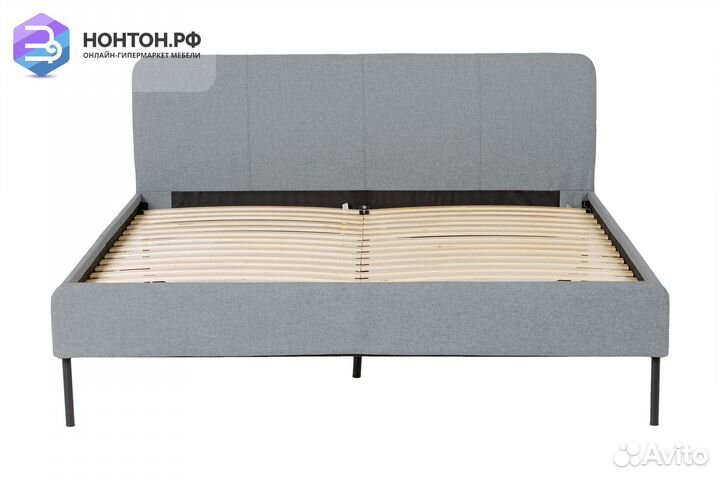 Кровать Ноа светло-серая