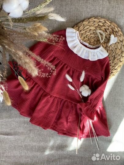 Нарядное платье для девочки 86
