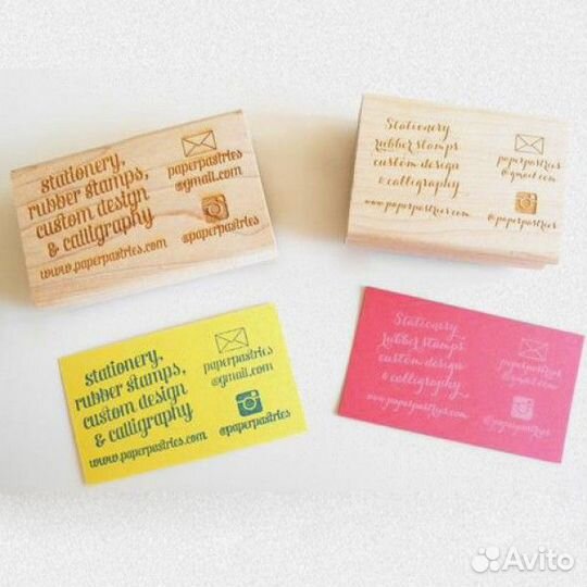 Штампы визитки