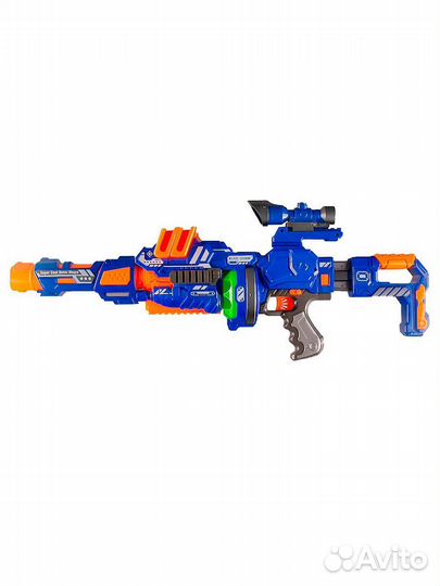 Бластер Blaze Storm с мягкими пулями 70 см синий Zecong Toys ZC7090