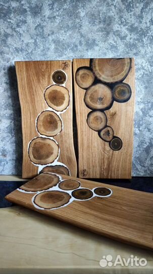 Разделочная доска с вставкой торцевых спилов