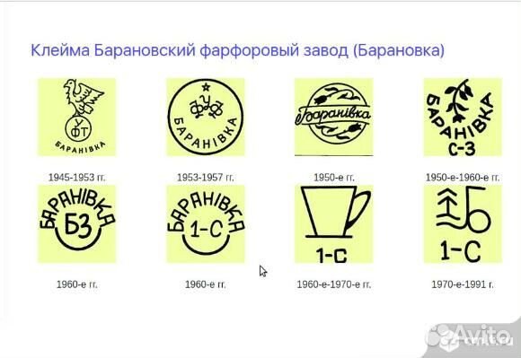 Тарелки суповые Барановка фарфор СССР 4 штуки