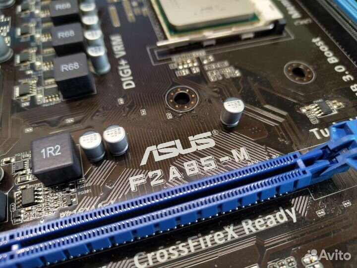 Материнская плата asus F2A85-M + AMD A10-5800