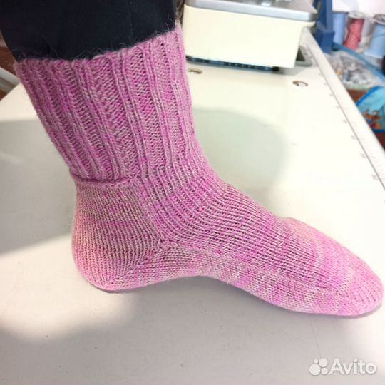 Носки вязаные особенные полушерстяные