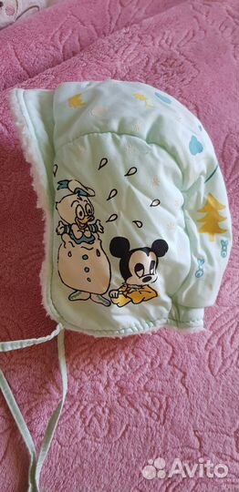 Зимняя меховая шапочка от 0 мес