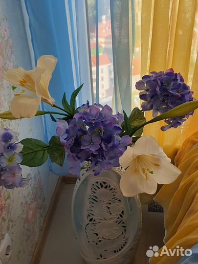 Ваза напольная керамическая ажурная