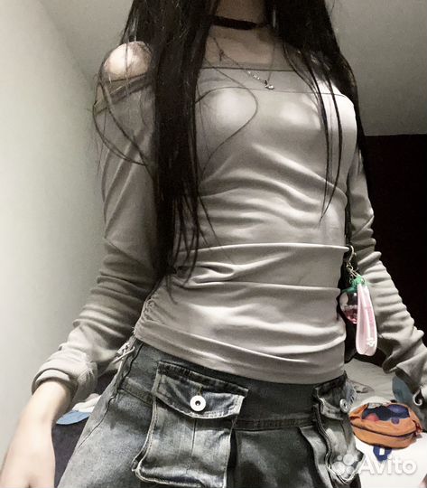 Винтажный лонгслив y2k