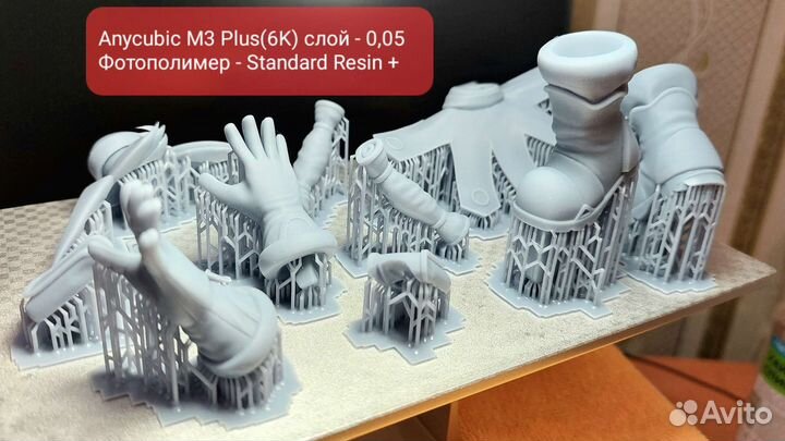 Печать на 3D принтере фотополимерной смолой