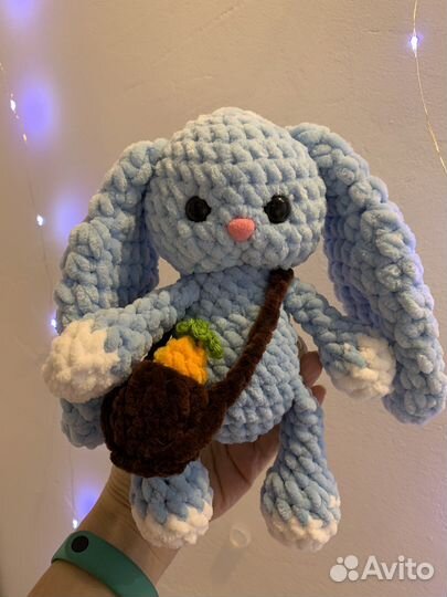 Мягкая игрушка зайчик, ручная работа