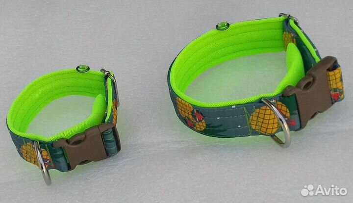 Ошейник для собак с ананасами