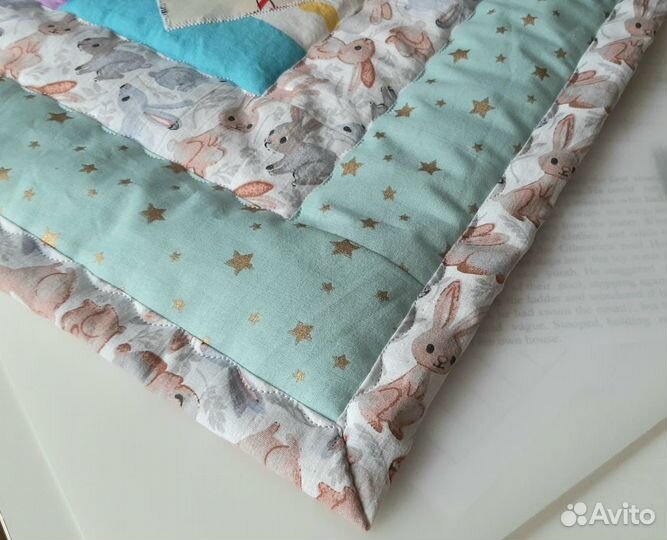 Лоскутный плед ручная работа