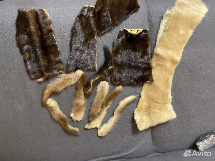 Кусочки меха