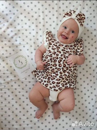 Платье боди для девочки 68