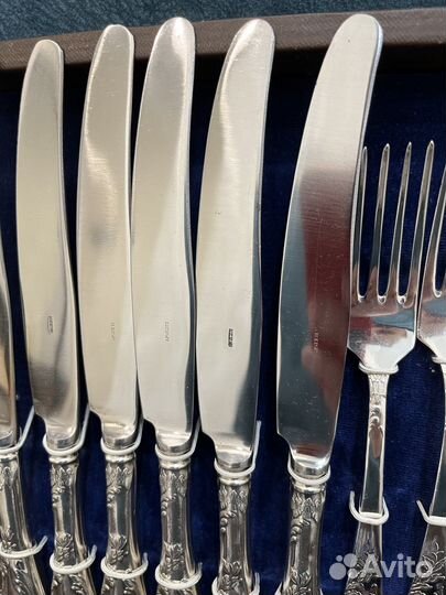 Набор столовых приборов мельхиор СССР