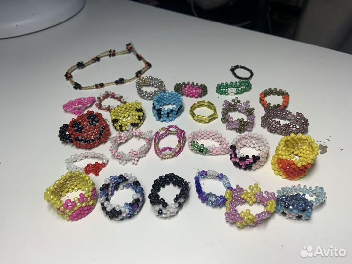 Кольцо из бисера