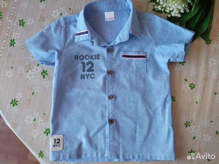 Рубашка на мальчика 104