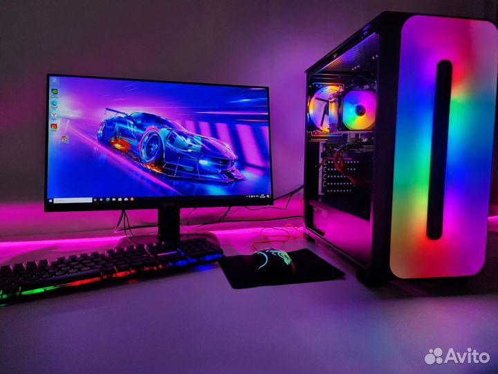Игровой пк inтеl I5-12400F+RTX 3070 asus+HyperX16G