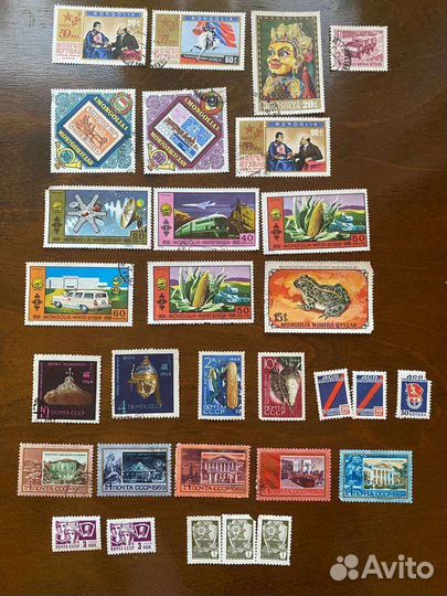 Марки времен СССР Румыния Польша Монгол 1964-1973