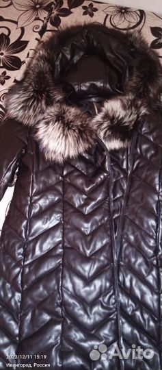 Пуховик зимний длинный женский 50 размер