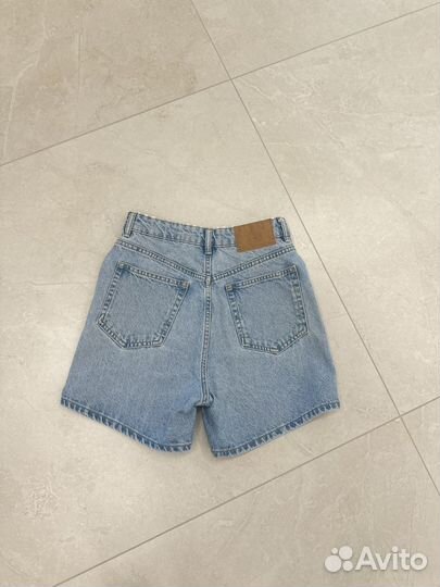 Джинсовые шорты zara 36