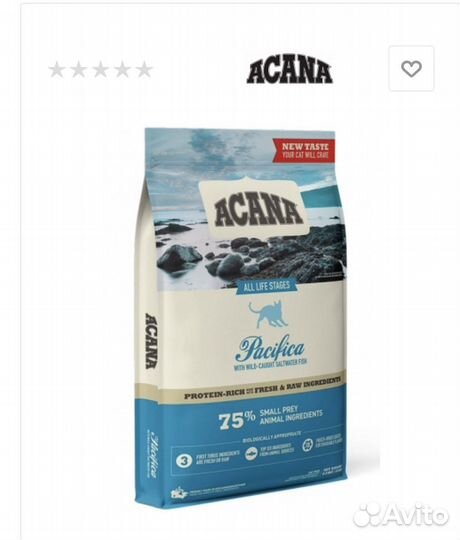 Корм для кошек Acana Acana Pacifica Cat 75 4,5кг