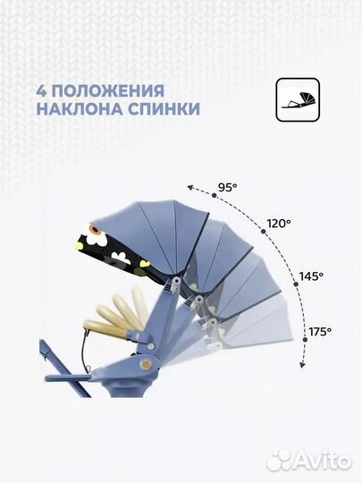 Коляска прогулочная легкая 2в1
