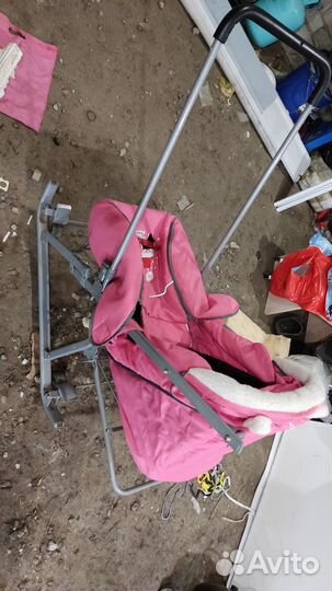 Детские санки коляска