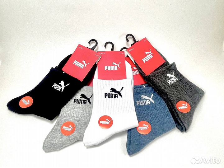 Носки мужские puma средней длины и короткие