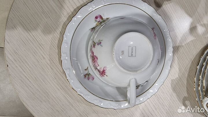 Чайный сервиз kahla гдр сакура фарфор + тарелки