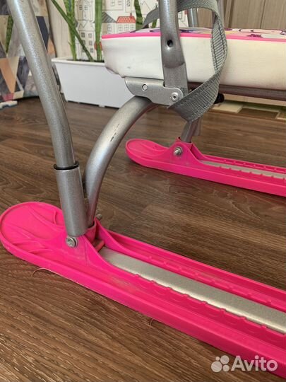 Снегокат nika twiny 2, принт с единорогом