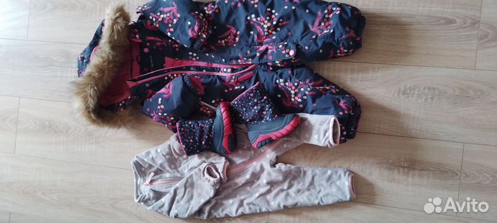 Зимний комбинезон для девочки 80