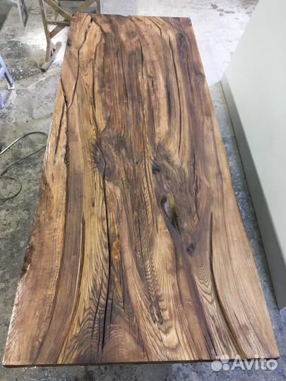Стол из слэбов карагача