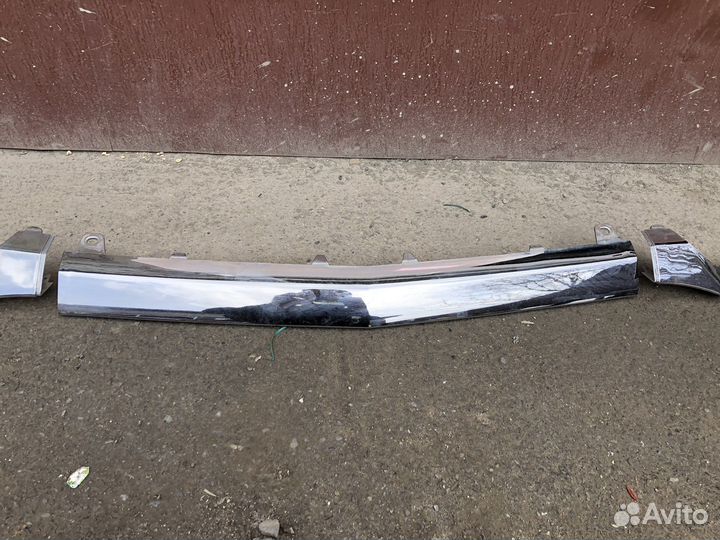 Mercedes w205 хром передний бампер