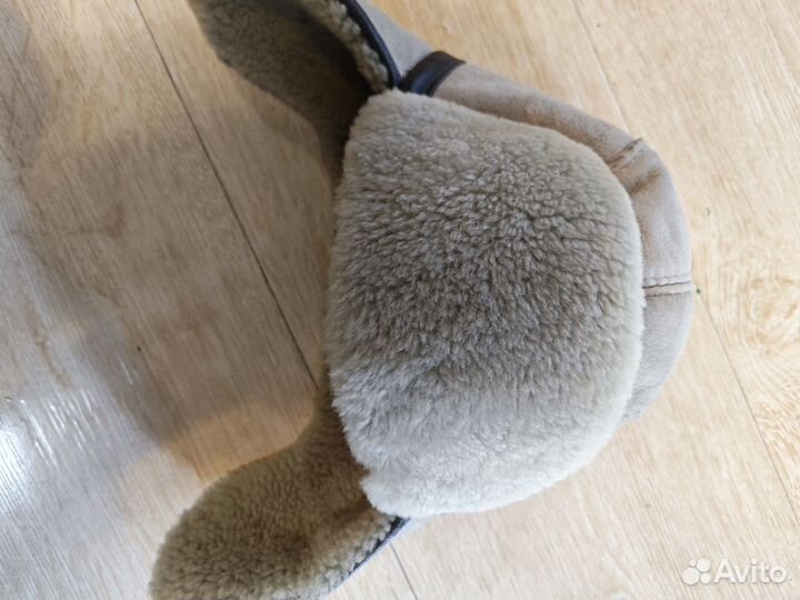 Шапка ушанка овчина детская