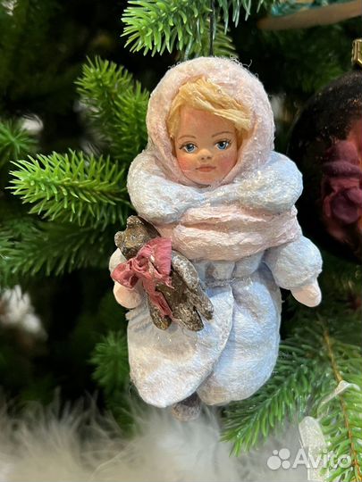 Ватные игрушки на елку