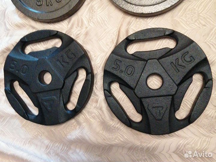 Блины Torneo 0,5 - 1,25 - 2,5 - 5 - 10кг