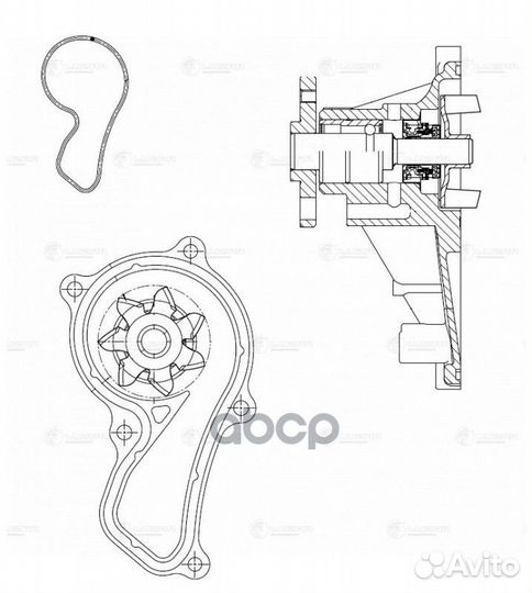 Насос водяной Honda Accord (08) /CR-V (07) 2.0