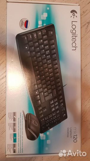 Клавиатура + мышь (новая) Logitech mk120