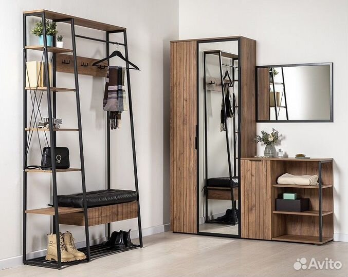 Зеркало в стиле лофт