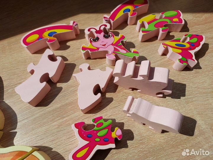 Детские деревянные пазлы