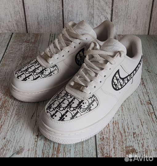 Кроссовки осенние для девочек nike AIR force dior