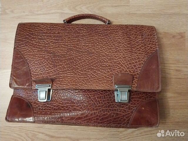 Портфель мужской СССР кожа винтаж