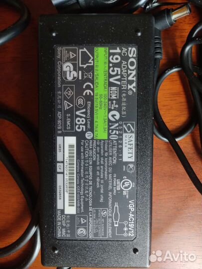 Блок питания для ноутбука sony vaio